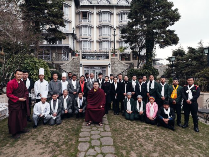 Thaye Dorje, His Holiness the 17th Gyalwa Karmapa, visits various projects and educational institutes. Photo / Tokpa Korlo