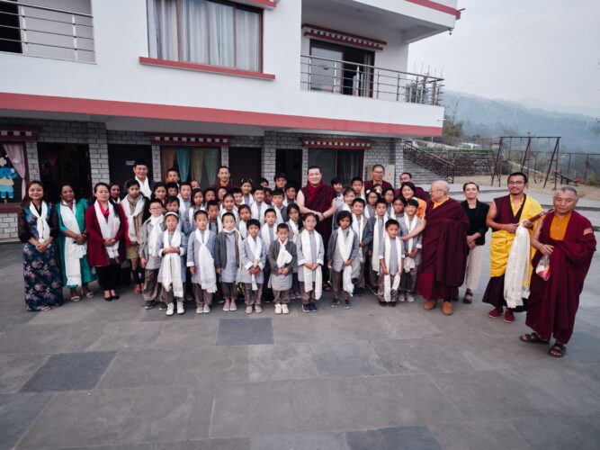 Thaye Dorje, His Holiness the 17th Gyalwa Karmapa, visits various projects and educational institutes. Photo / Tokpa Korlo