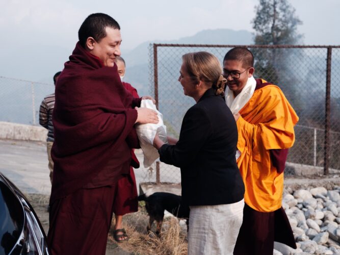 Thaye Dorje, His Holiness the 17th Gyalwa Karmapa, visits various projects and educational institutes. Photo / Tokpa Korlo