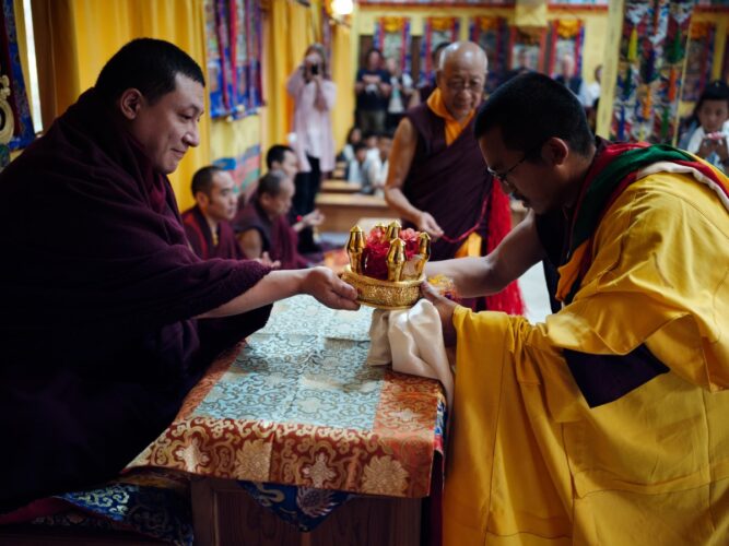 Thaye Dorje, His Holiness the 17th Gyalwa Karmapa, visits various projects and educational institutes. Photo / Tokpa Korlo