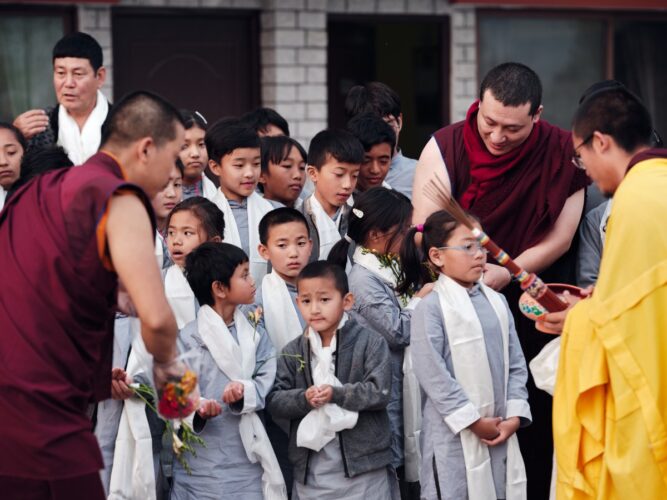 Thaye Dorje, His Holiness the 17th Gyalwa Karmapa, visits various projects and educational institutes. Photo / Tokpa Korlo