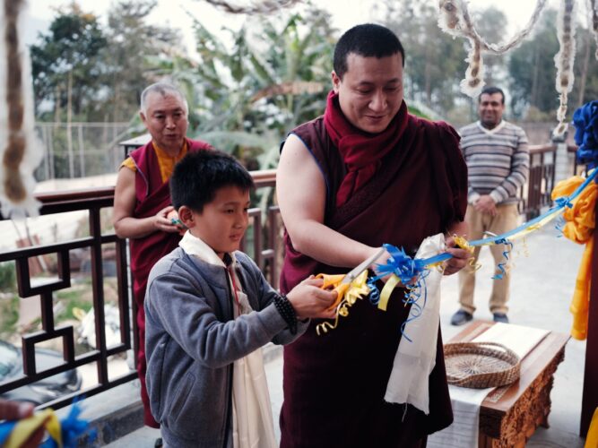 Thaye Dorje, His Holiness the 17th Gyalwa Karmapa, visits various projects and educational institutes. Photo / Tokpa Korlo