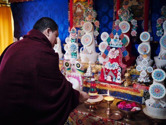 Thaye Dorje, His Holiness the 17th Gyalwa Karmapa, visits various projects and educational institutes. Photo / Tokpa Korlo