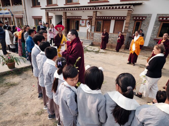 Thaye Dorje, His Holiness the 17th Gyalwa Karmapa, visits various projects and educational institutes. Photo / Tokpa Korlo