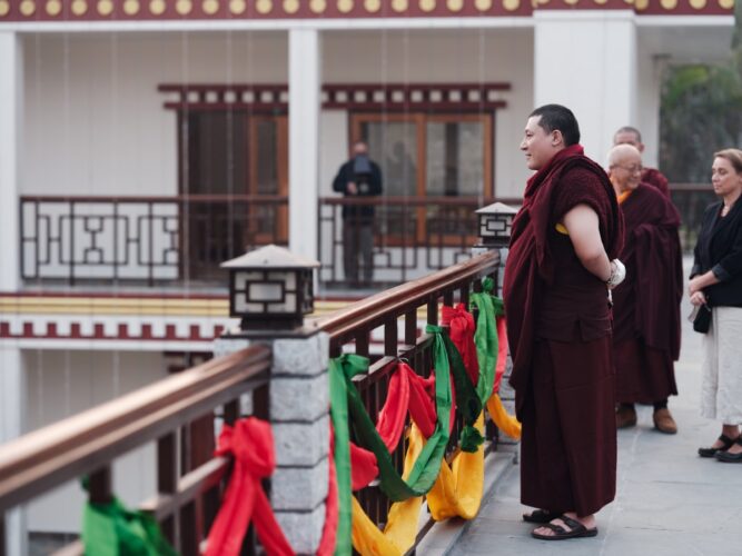 Thaye Dorje, His Holiness the 17th Gyalwa Karmapa, visits various projects and educational institutes. Photo / Tokpa Korlo