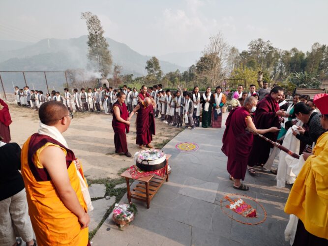 Thaye Dorje, His Holiness the 17th Gyalwa Karmapa, visits various projects and educational institutes. Photo / Tokpa Korlo