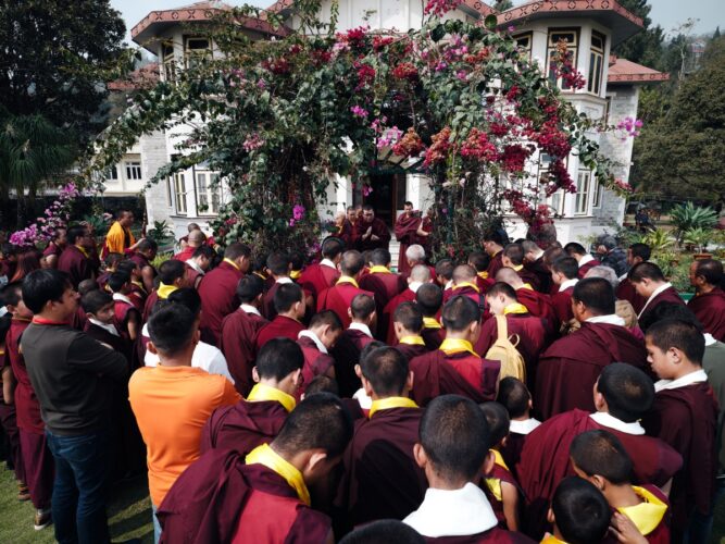 Thaye Dorje, His Holiness the 17th Gyalwa Karmapa, visits various projects and educational institutes. Photo / Tokpa Korlo