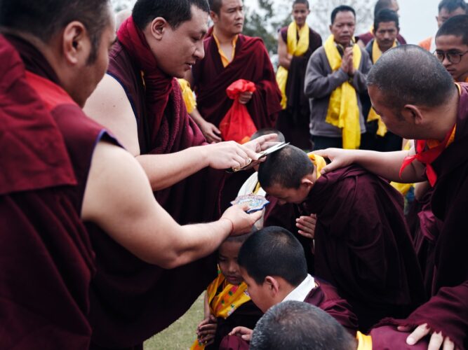 Thaye Dorje, His Holiness the 17th Gyalwa Karmapa, visits various projects and educational institutes. Photo / Tokpa Korlo