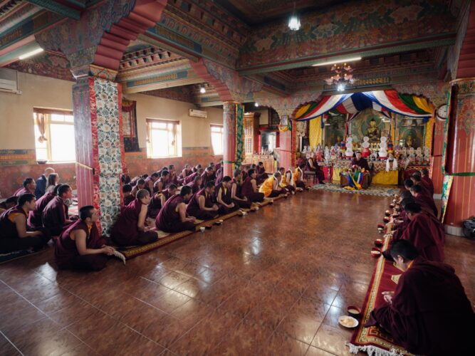 Thaye Dorje, His Holiness the 17th Gyalwa Karmapa, visits various projects and educational institutes. Photo / Tokpa Korlo