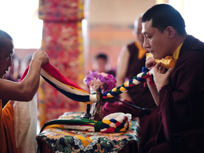 Thaye Dorje, His Holiness the 17th Gyalwa Karmapa, visits various projects and educational institutes. Photo / Tokpa Korlo