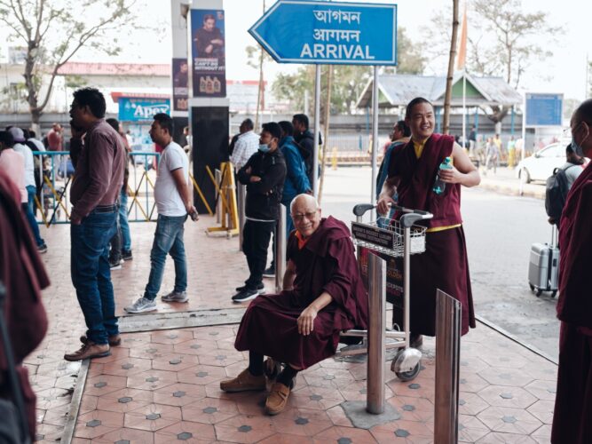 Thaye Dorje, His Holiness the 17th Gyalwa Karmapa, visits various projects and educational institutes. Photo / Tokpa Korlo