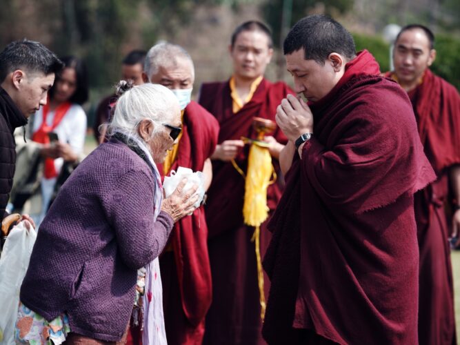 Thaye Dorje, His Holiness the 17th Gyalwa Karmapa, visits various projects and educational institutes. Photo / Tokpa Korlo