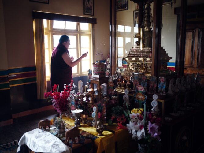 Thaye Dorje, His Holiness the 17th Gyalwa Karmapa, visits various projects and educational institutes. Photo / Tokpa Korlo