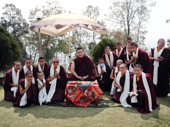 Thaye Dorje, His Holiness the 17th Gyalwa Karmapa, visits various projects and educational institutes. Photo / Tokpa Korlo