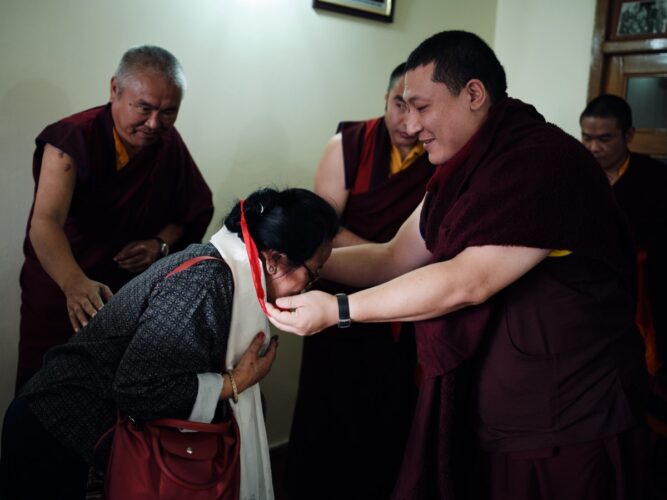 Thaye Dorje, His Holiness the 17th Gyalwa Karmapa, visits various projects and educational institutes. Photo / Tokpa Korlo