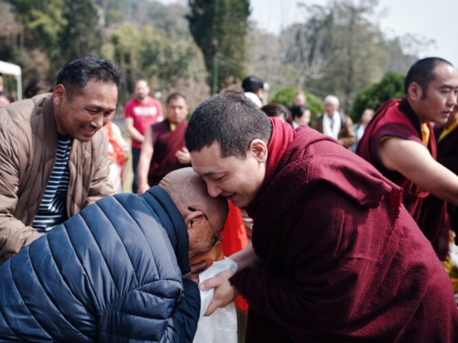 Thaye Dorje, His Holiness the 17th Gyalwa Karmapa, visits various projects and educational institutes. Photo / Tokpa Korlo