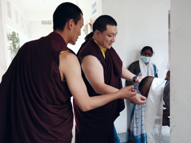 Thaye Dorje, His Holiness the 17th Gyalwa Karmapa, visits various projects and educational institutes. Photo / Tokpa Korlo