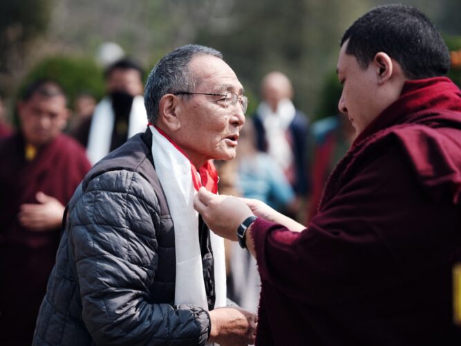 Thaye Dorje, His Holiness the 17th Gyalwa Karmapa, visits various projects and educational institutes. Photo / Tokpa Korlo