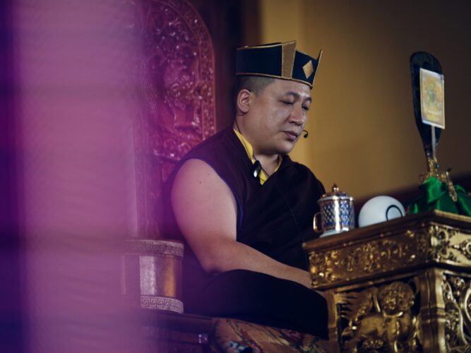 Thaye Dorje, His Holiness the 17th Gyalwa Karmapa, presided over the Karmapa Public Course 2023 at the Karmapa International Buddhist Institute (KIBI) from 3-10 March 2023. Photo / Tokpa Korlo