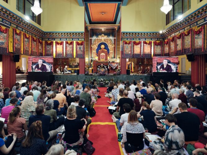 Thaye Dorje, His Holiness the 17th Gyalwa Karmapa, presided over the Karmapa Public Course 2023 at the Karmapa International Buddhist Institute (KIBI) from 3-10 March 2023. Photo / Tokpa Korlo