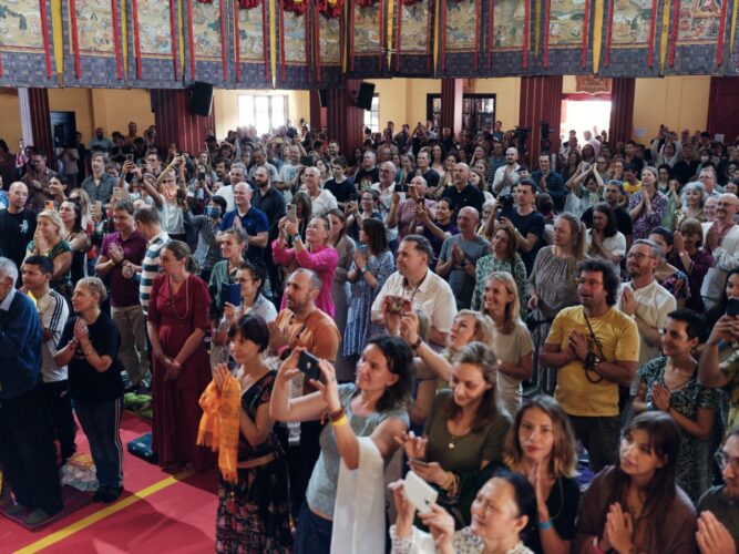 Thaye Dorje, His Holiness the 17th Gyalwa Karmapa, presided over the Karmapa Public Course 2023 at the Karmapa International Buddhist Institute (KIBI) from 3-10 March 2023. Photo / Tokpa Korlo