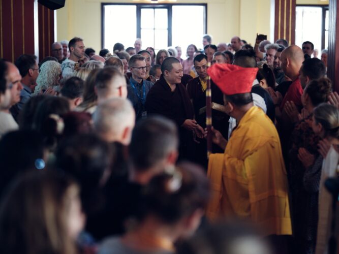 Thaye Dorje, His Holiness the 17th Gyalwa Karmapa, presided over the Karmapa Public Course 2023 at the Karmapa International Buddhist Institute (KIBI) from 3-10 March 2023. Photo / Tokpa Korlo