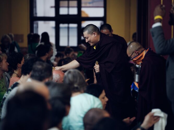 Thaye Dorje, His Holiness the 17th Gyalwa Karmapa, presided over the Karmapa Public Course 2023 at the Karmapa International Buddhist Institute (KIBI) from 3-10 March 2023. Photo / Tokpa Korlo