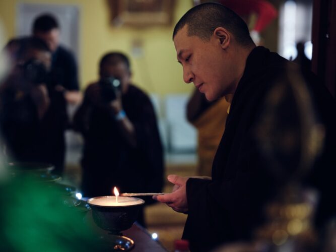 Thaye Dorje, His Holiness the 17th Gyalwa Karmapa, presided over the Karmapa Public Course 2023 at the Karmapa International Buddhist Institute (KIBI) from 3-10 March 2023. Photo / Tokpa Korlo