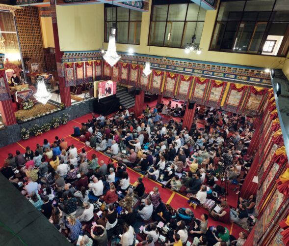 Thaye Dorje, His Holiness the 17th Gyalwa Karmapa, presided over the Karmapa Public Course 2023 at the Karmapa International Buddhist Institute (KIBI) from 3-10 March 2023. Photo / Tokpa Korlo