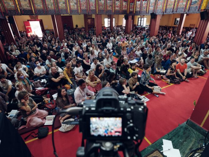 Thaye Dorje, His Holiness the 17th Gyalwa Karmapa, presided over the Karmapa Public Course 2023 at the Karmapa International Buddhist Institute (KIBI) from 3-10 March 2023. Photo / Tokpa Korlo