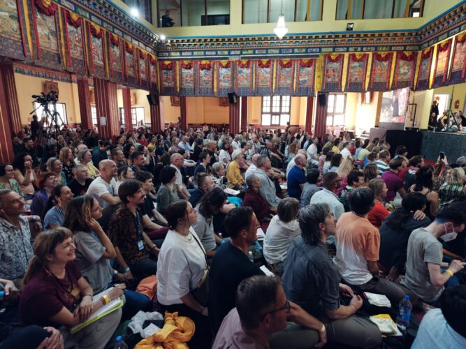 Thaye Dorje, His Holiness the 17th Gyalwa Karmapa, presided over the Karmapa Public Course 2023 at the Karmapa International Buddhist Institute (KIBI) from 3-10 March 2023. Photo / Tokpa Korlo