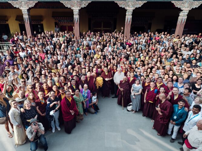 Thaye Dorje, His Holiness the 17th Gyalwa Karmapa, presided over the Karmapa Public Course 2023 at the Karmapa International Buddhist Institute (KIBI) from 3-10 March 2023. Photo / Tokpa Korlo