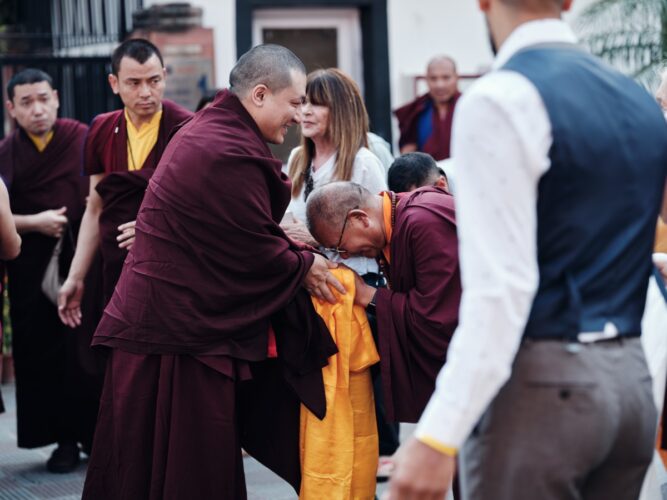 Thaye Dorje, His Holiness the 17th Gyalwa Karmapa, presided over the Karmapa Public Course 2023 at the Karmapa International Buddhist Institute (KIBI) from 3-10 March 2023. Photo / Tokpa Korlo