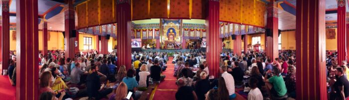 Thaye Dorje, His Holiness the 17th Gyalwa Karmapa, presided over the Karmapa Public Course 2023 at the Karmapa International Buddhist Institute (KIBI) from 3-10 March 2023. Photo / Tokpa Korlo