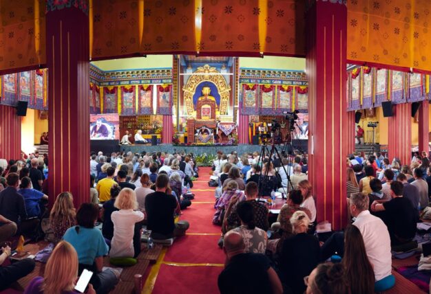 Thaye Dorje, His Holiness the 17th Gyalwa Karmapa, presided over the Karmapa Public Course 2023 at the Karmapa International Buddhist Institute (KIBI) from 3-10 March 2023. Photo / Tokpa Korlo
