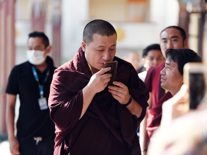 Thaye Dorje, His Holiness the 17th Gyalwa Karmapa, presided over the Karmapa Public Course 2023 at the Karmapa International Buddhist Institute (KIBI) from 3-10 March 2023. Photo / Tokpa Korlo