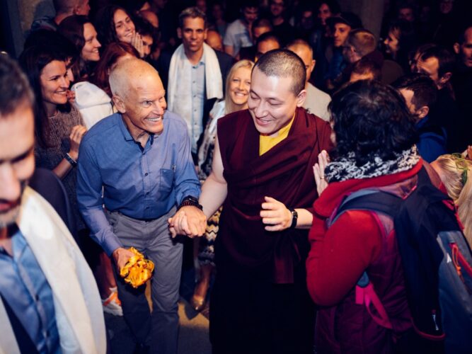 Thaye Dorje, His Holiness the 17th Gyalwa Karmapa, with Lama Ole Nydahl