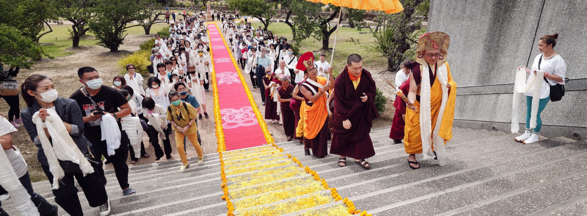 Thaye Dorje, His Holiness the 17th Gyalwa Karmapa, meets with devotees and grants teachings and an empowerment at Karma Kagyu Monastery in Tainan, Taiwan. Photo / Tokpa Korlo