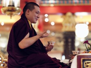 Thaye Dorje, His Holiness the 17th Gyalwa Karmapa, meets with devotees and grants teachings and an empowerment at Karma Kagyu Monastery in Tainan, Taiwan. Photo / Tokpa Korlo