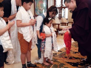 Thaye Dorje, His Holiness the 17th Gyalwa Karmapa, meets with devotees and grants teachings and an empowerment at Karma Kagyu Monastery in Tainan, Taiwan. Photo / Tokpa Korlo