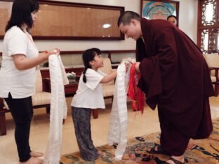 Thaye Dorje, His Holiness the 17th Gyalwa Karmapa, meets with devotees and grants teachings and an empowerment at Karma Kagyu Monastery in Tainan, Taiwan. Photo / Tokpa Korlo