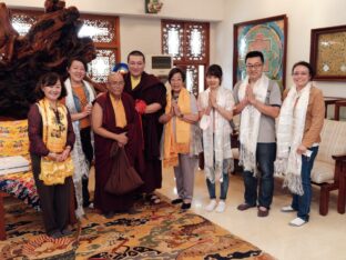 Thaye Dorje, His Holiness the 17th Gyalwa Karmapa, meets with devotees and grants teachings and an empowerment at Karma Kagyu Monastery in Tainan, Taiwan. Photo / Tokpa Korlo