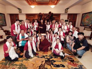 Thaye Dorje, His Holiness the 17th Gyalwa Karmapa, meets with devotees and grants teachings and an empowerment at Karma Kagyu Monastery in Tainan, Taiwan. Photo / Tokpa Korlo