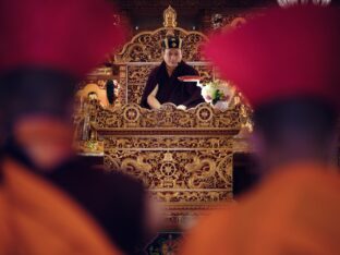 Thaye Dorje, His Holiness the 17th Gyalwa Karmapa, meets with devotees and grants teachings and an empowerment at Karma Kagyu Monastery in Tainan, Taiwan. Photo / Tokpa Korlo