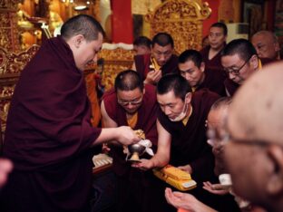 Thaye Dorje, His Holiness the 17th Gyalwa Karmapa, meets with devotees and grants teachings and an empowerment at Karma Kagyu Monastery in Tainan, Taiwan. Photo / Tokpa Korlo