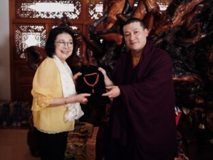 Thaye Dorje, His Holiness the 17th Gyalwa Karmapa, meets with devotees and grants teachings and an empowerment at Karma Kagyu Monastery in Tainan, Taiwan. Photo / Tokpa Korlo