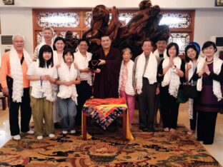 Thaye Dorje, His Holiness the 17th Gyalwa Karmapa, meets with devotees and grants teachings and an empowerment at Karma Kagyu Monastery in Tainan, Taiwan. Photo / Tokpa Korlo