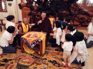 Mahakala empowerment, Rabne ceremony and audiences in Tainan, Taiwan. Photo / Tokpa Korlo