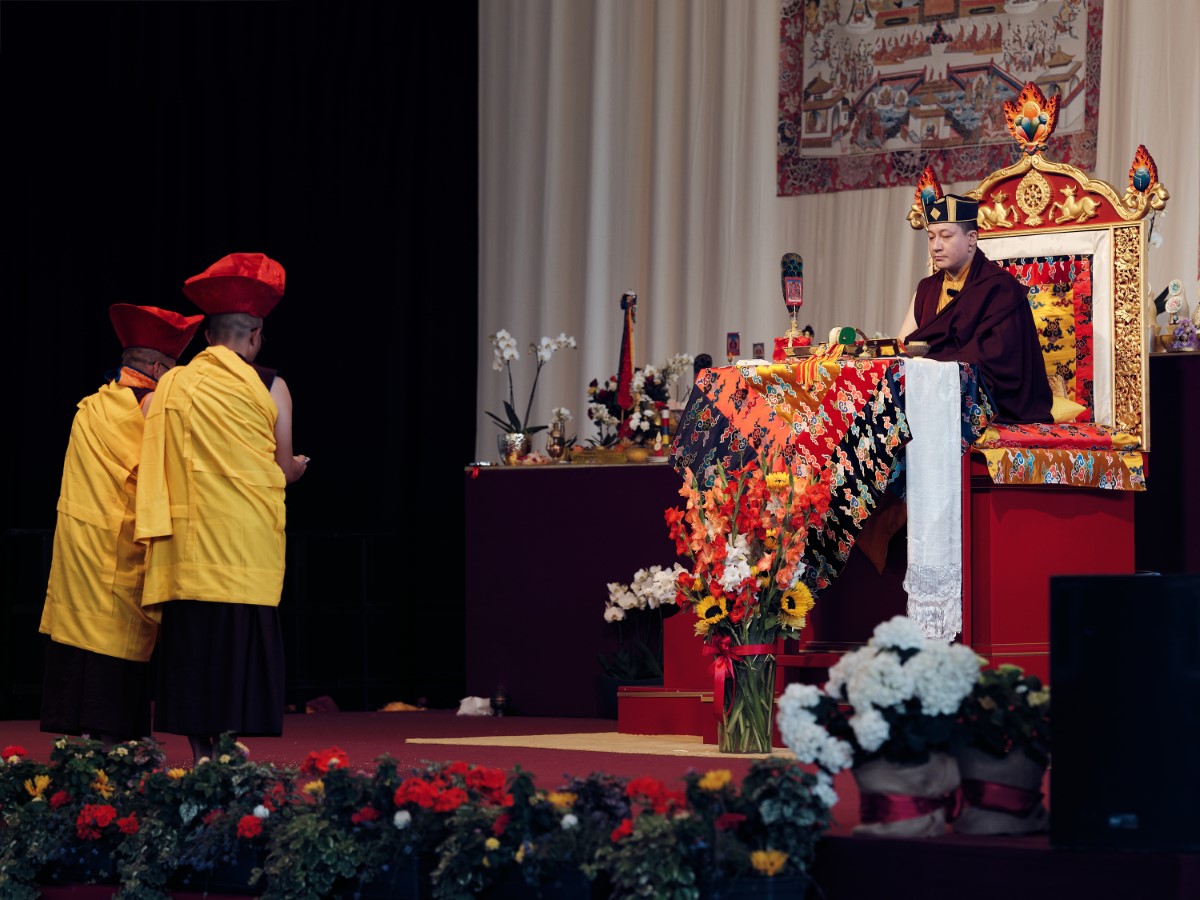 Thaye Dorje, His Holiness the 17th Gyalwa Karmapa, visits Dhagpo Möhra, the Möhra Dharma Village, and Bad Salzungen. Photo / Tokpa Korlo