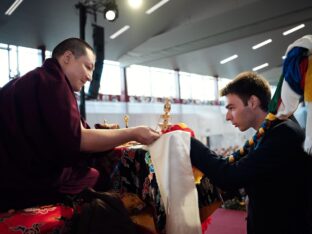 Thaye Dorje, His Holiness the 17th Gyalwa Karmapa, visits Dhagpo Möhra, the Möhra Dharma Village, and Bad Salzungen. Photo / Tokpa Korlo